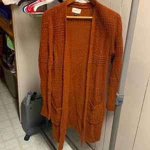 Auburn brown cardigan